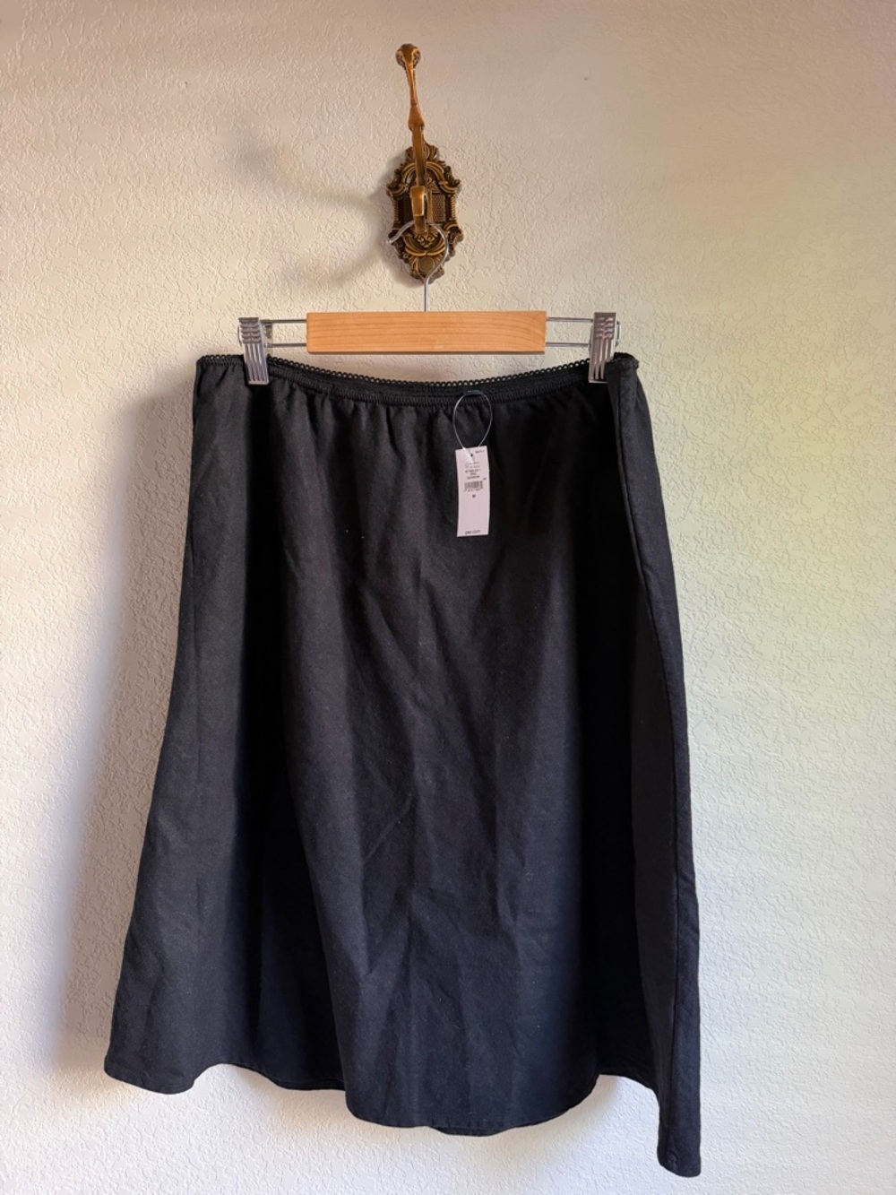 GAP Black A-Line Linen Blend Skirt
